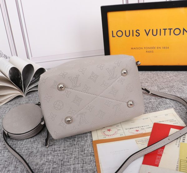 Replica LV Bella Bucket Bag in Black, Pink, Grey - Image 8
