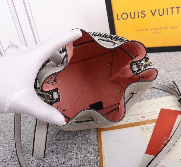Replica LV Bella Bucket Bag in Black, Pink, Grey - Image 9