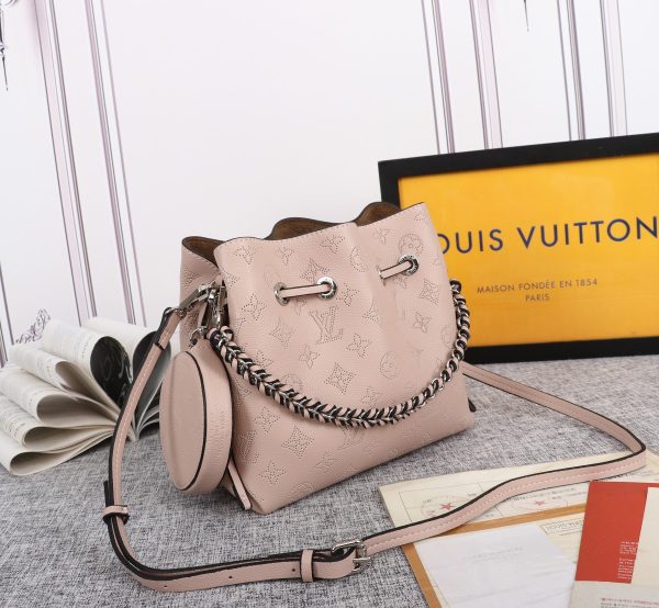 Replica LV Bella Bucket Bag in Black, Pink, Grey - Image 10