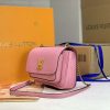 Best Replicas Bags - Replica LV Lockme Chain PM in Black, White & Pink Shop For Best Louis Vuitton LV Replica Bags With Cheap Price