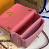 Best Replicas Bags - Replica LV Lockme Chain PM in Black, White & Pink Shop For Best Louis Vuitton LV Replica Bags With Cheap Price