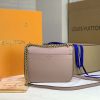 Best Replicas Bags - Replica LV Lockme Chain PM in Black, White & Pink Shop For Best Louis Vuitton LV Replica Bags With Cheap Price