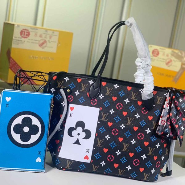 Louis Vuitton Neverfull Mm Game On Replica Black/White Bag - Image 11