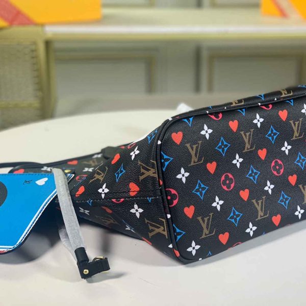 Louis Vuitton Neverfull Mm Game On Replica Black/White Bag - Image 12