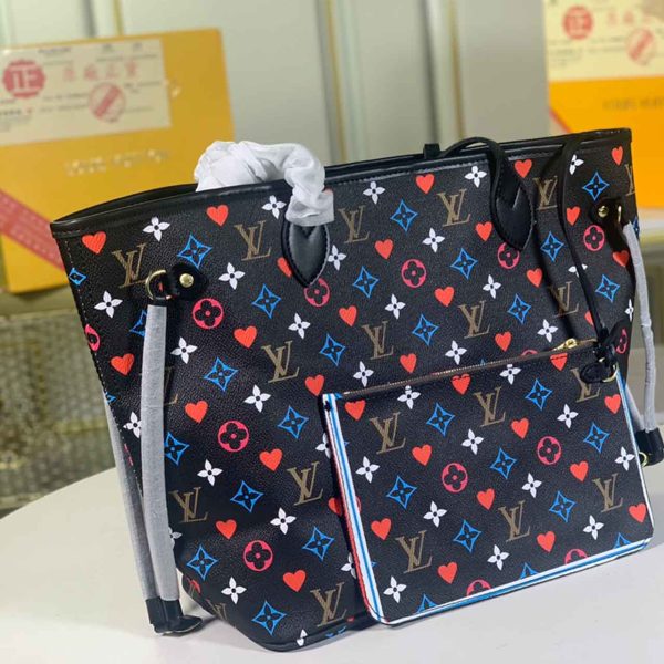 Louis Vuitton Neverfull Mm Game On Replica Black/White Bag - Image 13
