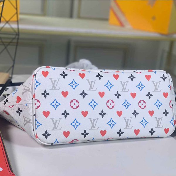 Louis Vuitton Neverfull Mm Game On Replica Black/White Bag - Image 4