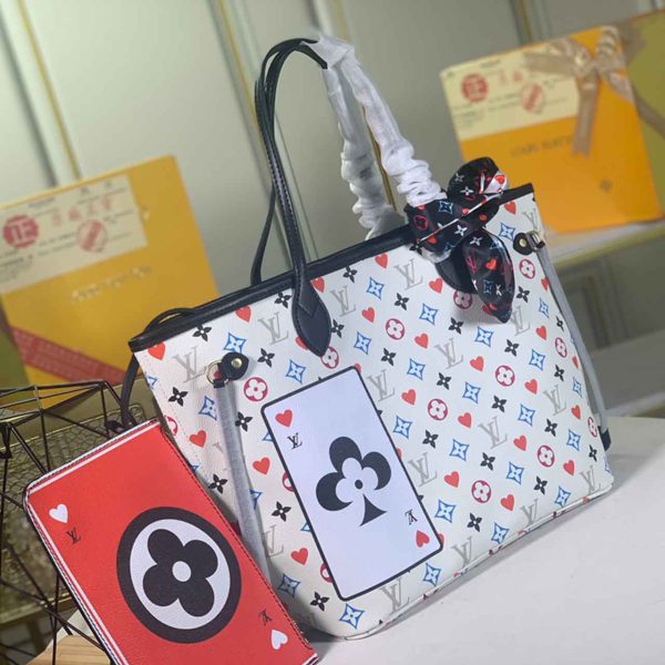 Louis Vuitton Neverfull Mm Game On Replica Black/White Bag - Image 6