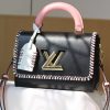 Best Replicas Bags - Louis Vuitton Twist MM Replica Handbag in Black, Pink, Brown Shop For Best Louis Vuitton LV Replica Bags With Cheap Price