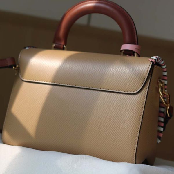 Louis Vuitton Twist MM Replica Handbag in Black, Pink, Brown - Image 13