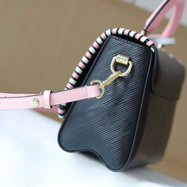 Louis Vuitton Twist MM Replica Handbag in Black, Pink, Brown - Image 3