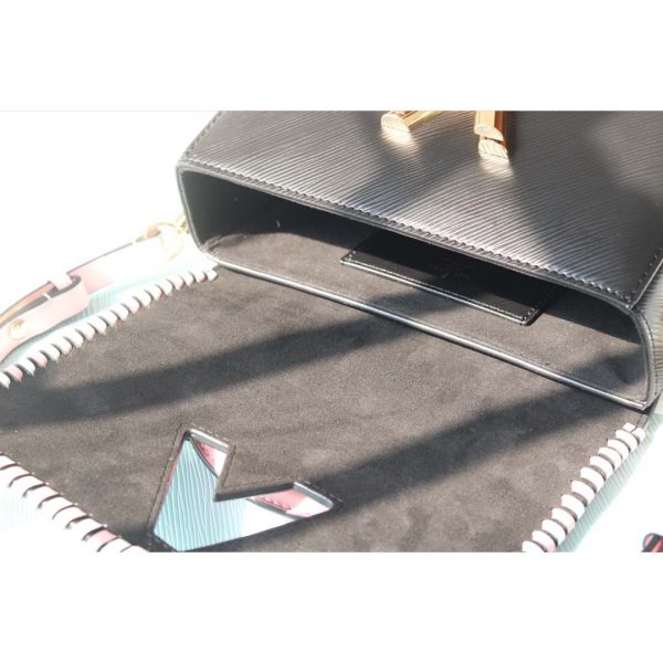Louis Vuitton Twist MM Replica Handbag in Black, Pink, Brown - Image 5