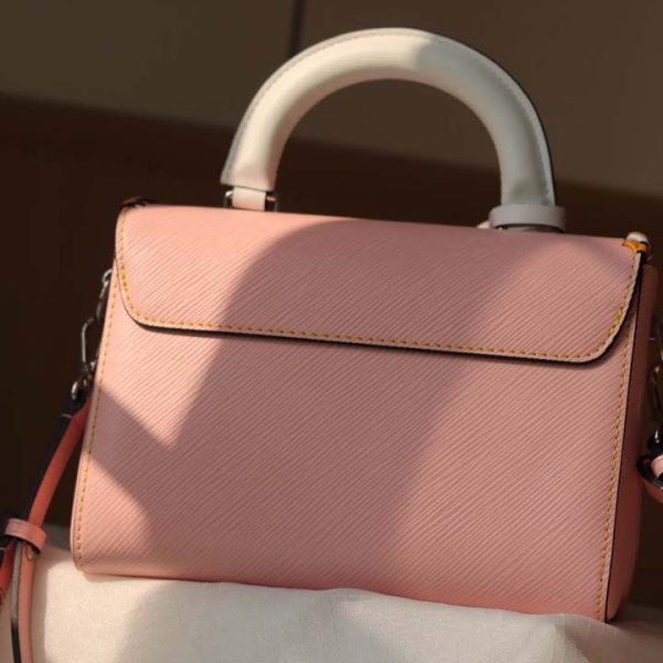 Louis Vuitton Twist MM Replica Handbag in Black, Pink, Brown - Image 8