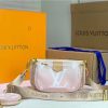 Best Replicas Bags - Replica LV Multi Pochette in Pink & Blue - Stylish & Chic Shop For Best Louis Vuitton LV Replica Bags With Cheap Price