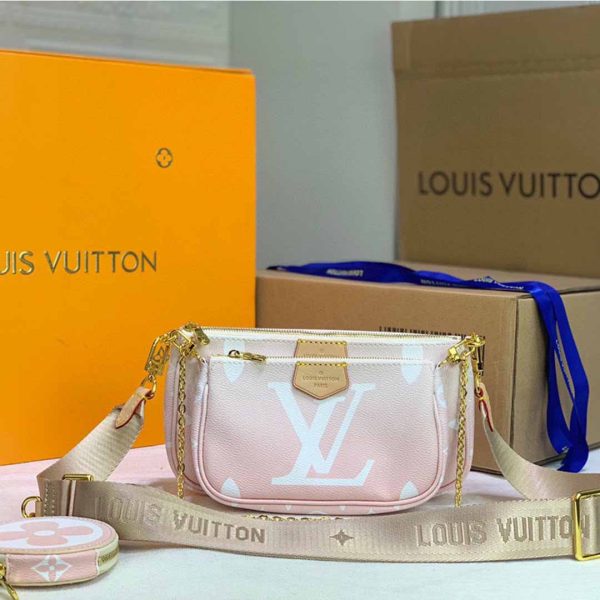 Replica LV Multi Pochette in Pink & Blue - Stylish & Chic - Image 11