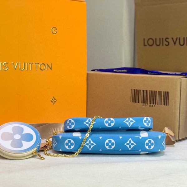 Replica LV Multi Pochette in Pink & Blue - Stylish & Chic - Image 4
