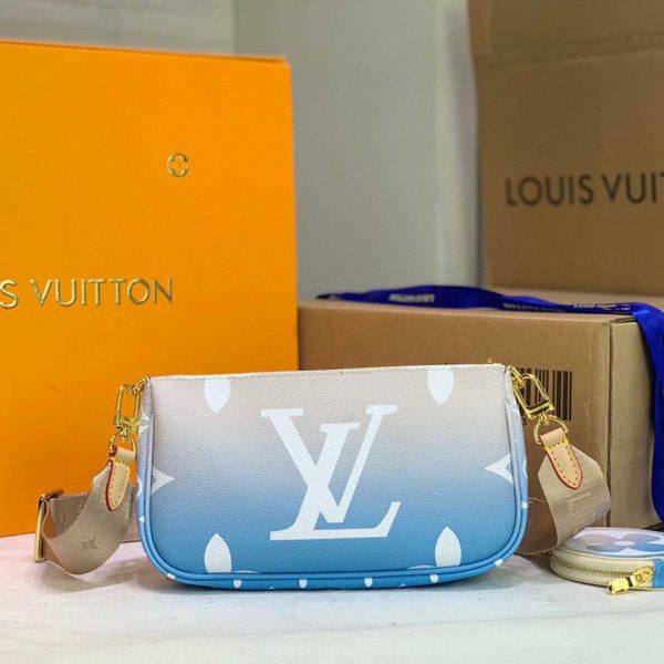 Replica LV Multi Pochette in Pink & Blue - Stylish & Chic - Image 5