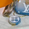 Best Replicas Bags - Replica LV Multi Pochette in Pink & Blue - Stylish & Chic Shop For Best Louis Vuitton LV Replica Bags With Cheap Price