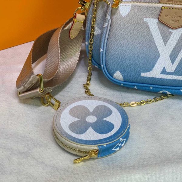 Replica LV Multi Pochette in Pink & Blue - Stylish & Chic - Image 7