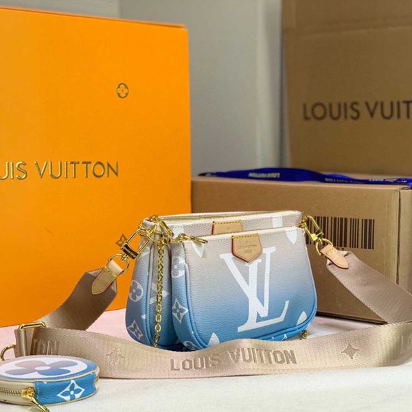 Replica LV Multi Pochette in Pink & Blue - Stylish & Chic - Image 10