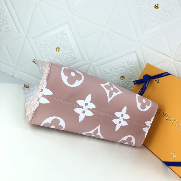 Replica LV Onthego GM Blue Pink Mist Tote Bag - Image 14
