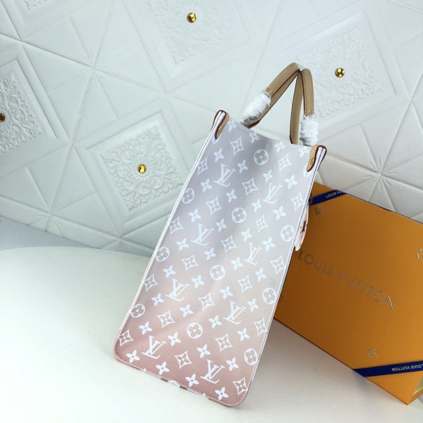 Replica LV Onthego GM Blue Pink Mist Tote Bag - Image 15