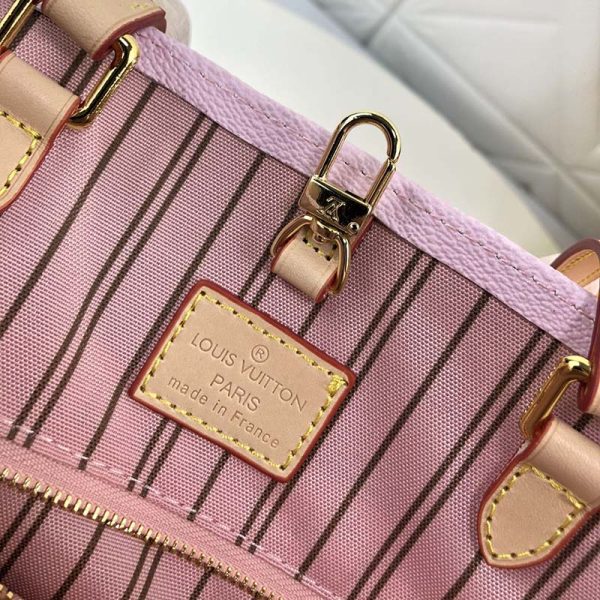 Replica LV Onthego GM Blue Pink Mist Tote Bag - Image 10