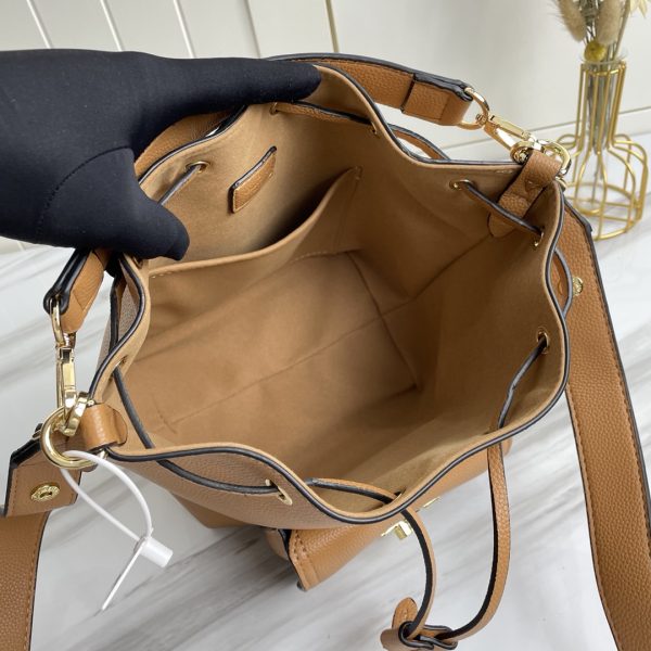 Replica LV Lockme Bucket Bag in Black, Brown & Grey - Image 11