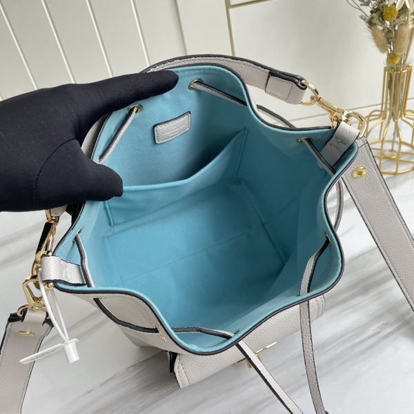 Replica LV Lockme Bucket Bag in Black, Brown & Grey - Image 16