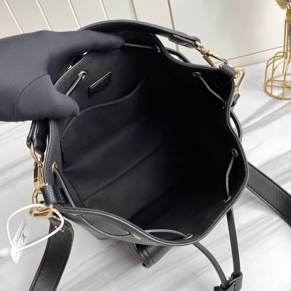 Replica LV Lockme Bucket Bag in Black, Brown & Grey - Image 6