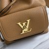 Best Replicas Bags - Replica LV Lockme Bucket Bag in Black, Brown & Grey Shop For Best Louis Vuitton LV Replica Bags With Cheap Price