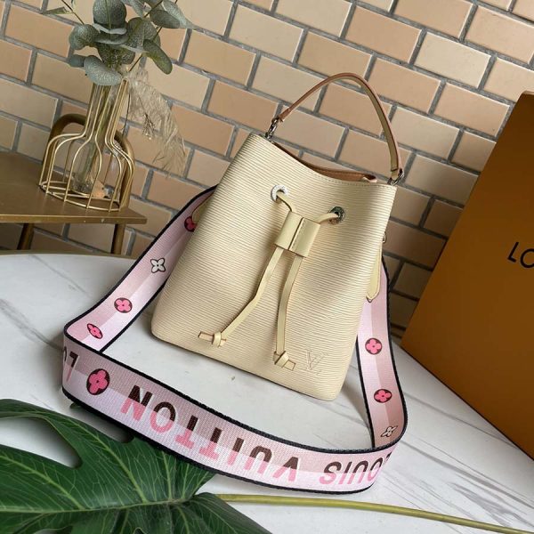 Replica LV Neonoe Bb Bag in Blue, Beige & Orange