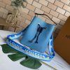 Best Replicas Bags - Replica LV Neonoe Bb Bag in Blue, Beige & Orange Shop For Best Louis Vuitton LV Replica Bags With Cheap Price