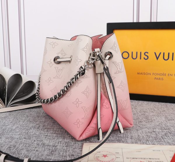 Louis Vuitton Adorable Bella Bucket Bag Replica – Pink & Blue - Image 3