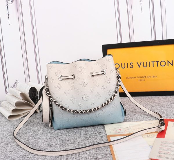 Louis Vuitton Adorable Bella Bucket Bag Replica – Pink & Blue - Image 6