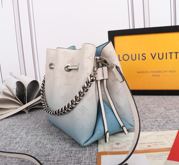 Louis Vuitton Adorable Bella Bucket Bag Replica – Pink & Blue - Image 8