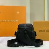 Best Replicas Bags - Replica LV Christopher XS Black-Blue-White Backpack Shop For Best Louis Vuitton LV Replica Bags With Cheap Price