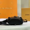 Best Replicas Bags - Replica LV Christopher XS Black-Blue-White Backpack Shop For Best Louis Vuitton LV Replica Bags With Cheap Price
