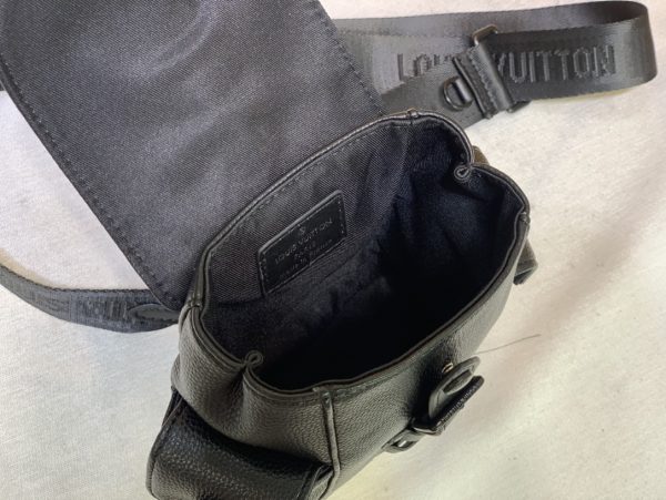 Replica LV Christopher XS Black-Blue-White Backpack - Image 4