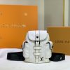 Best Replicas Bags - Replica LV Christopher XS Black-Blue-White Backpack Shop For Best Louis Vuitton LV Replica Bags With Cheap Price