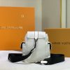 Best Replicas Bags - Replica LV Christopher XS Black-Blue-White Backpack Shop For Best Louis Vuitton LV Replica Bags With Cheap Price