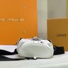 Best Replicas Bags - Replica LV Christopher XS Black-Blue-White Backpack Shop For Best Louis Vuitton LV Replica Bags With Cheap Price