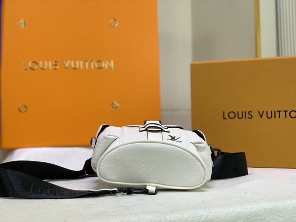 Replica LV Christopher XS Black-Blue-White Backpack - Image 7