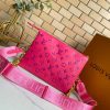 Best Replicas Bags - Louis Vuitton Coussin PM Pink & Dark Blue Replica Handbag M58628 Shop For Best Louis Vuitton LV Replica Bags With Cheap Price