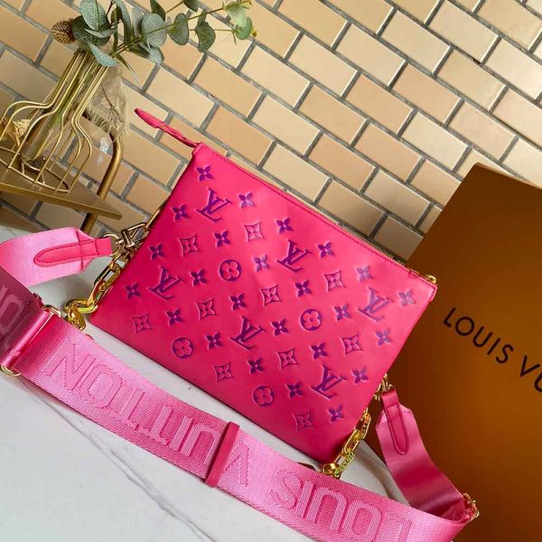 Louis Vuitton Coussin PM Pink & Dark Blue Replica Handbag M58628 - Image 2