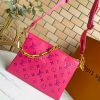 Best Replicas Bags - Louis Vuitton Coussin PM Pink & Dark Blue Replica Handbag M58628 Shop For Best Louis Vuitton LV Replica Bags With Cheap Price