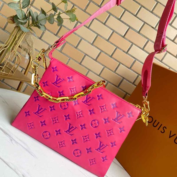 Louis Vuitton Coussin PM Pink & Dark Blue Replica Handbag M58628 - Image 9