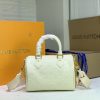 Best Replicas Bags - Louis Vuitton Speedy Bandouliere 22 Replica - White & Pink Shop For Best Louis Vuitton LV Replica Bags With Cheap Price