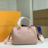 Best Replicas Bags - Louis Vuitton Speedy Bandouliere 22 Replica - White & Pink Shop For Best Louis Vuitton LV Replica Bags With Cheap Price