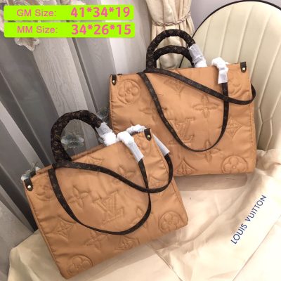 Replica Louis Vuitton Onthego GM Tote in Beige | Stylish & Spacious