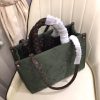 Best Replicas Bags - Green Louis Vuitton Onthego GM Replica Tote Bag Shop For Best Louis Vuitton LV Replica Bags With Cheap Price